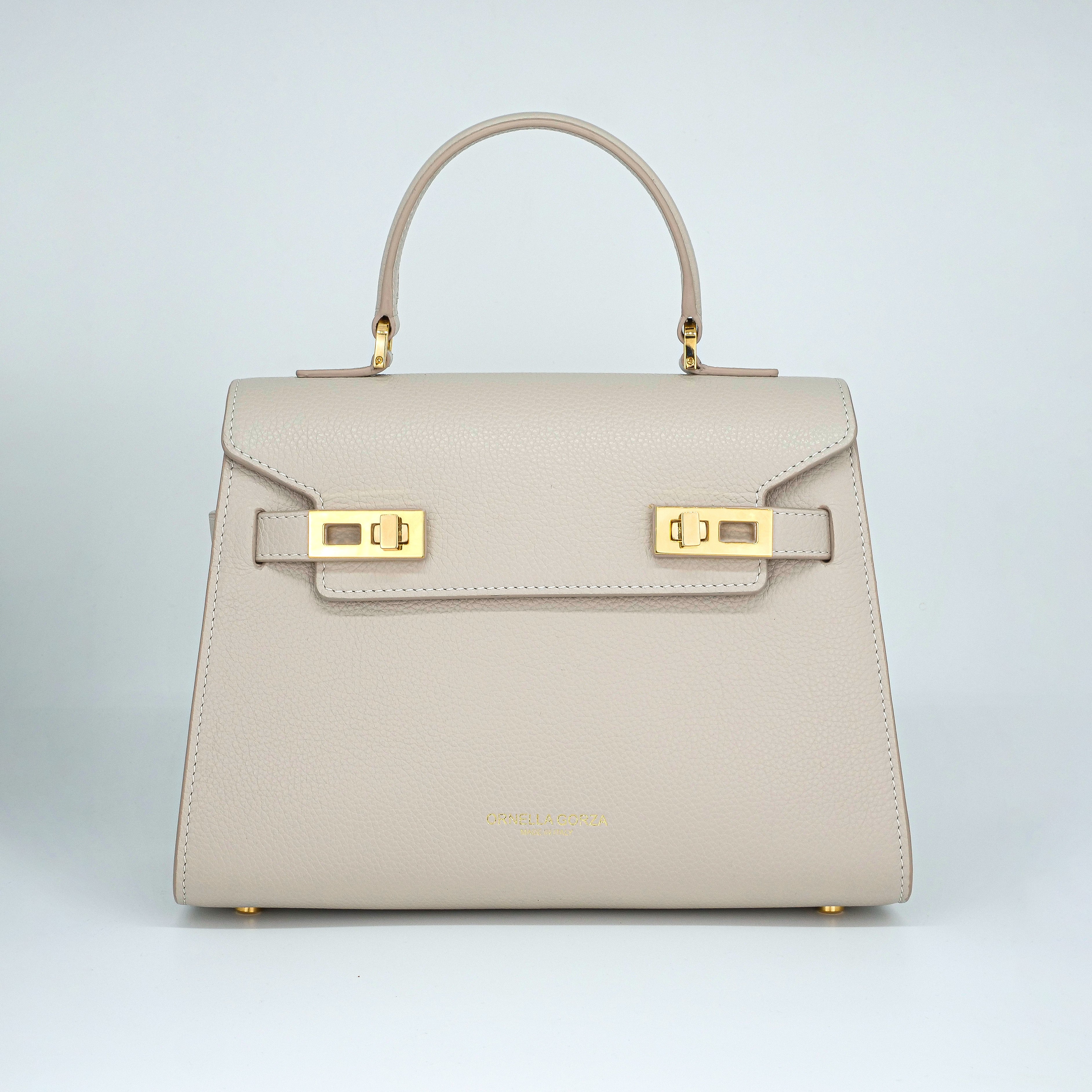 Beige Leather Bag