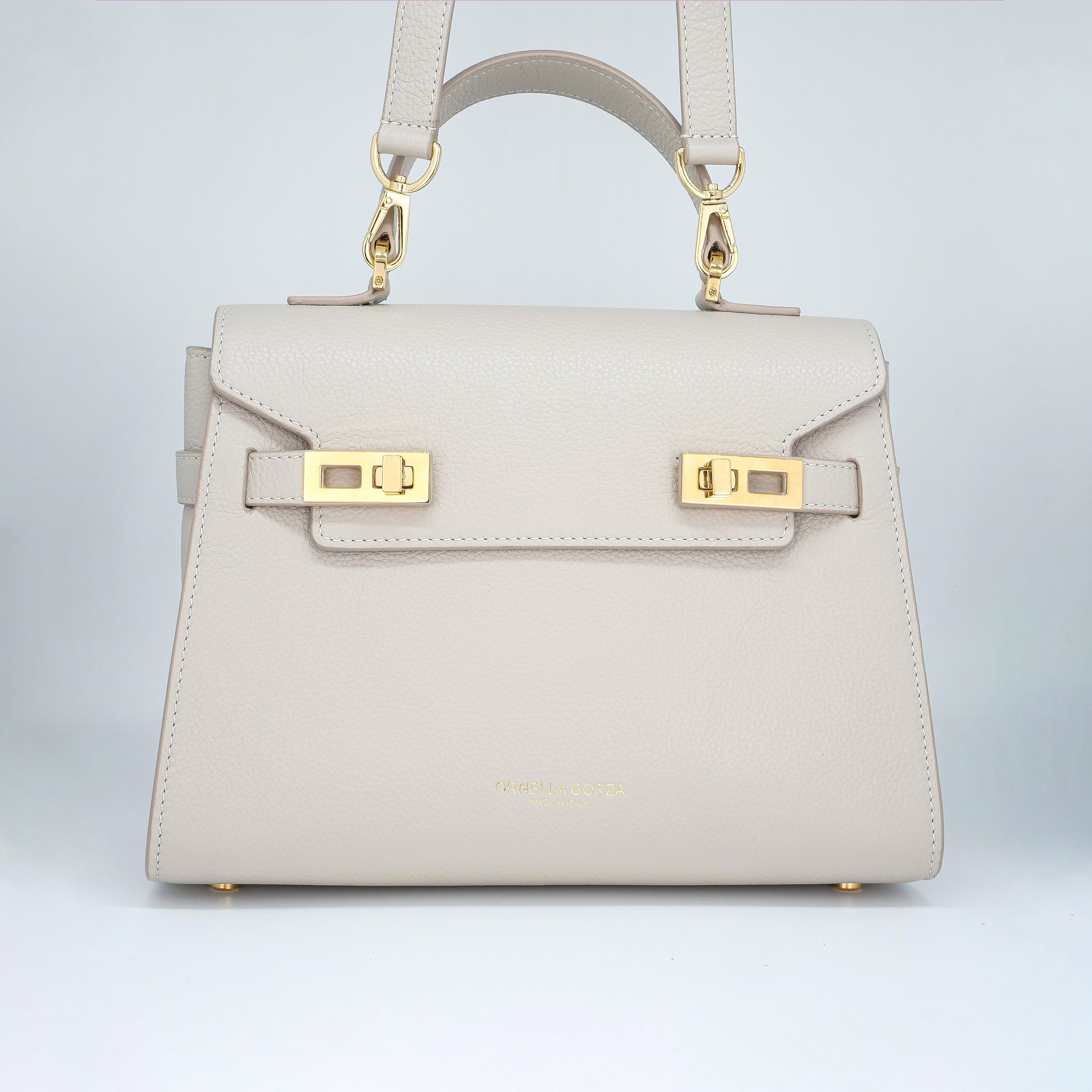 Beige Leather Bag