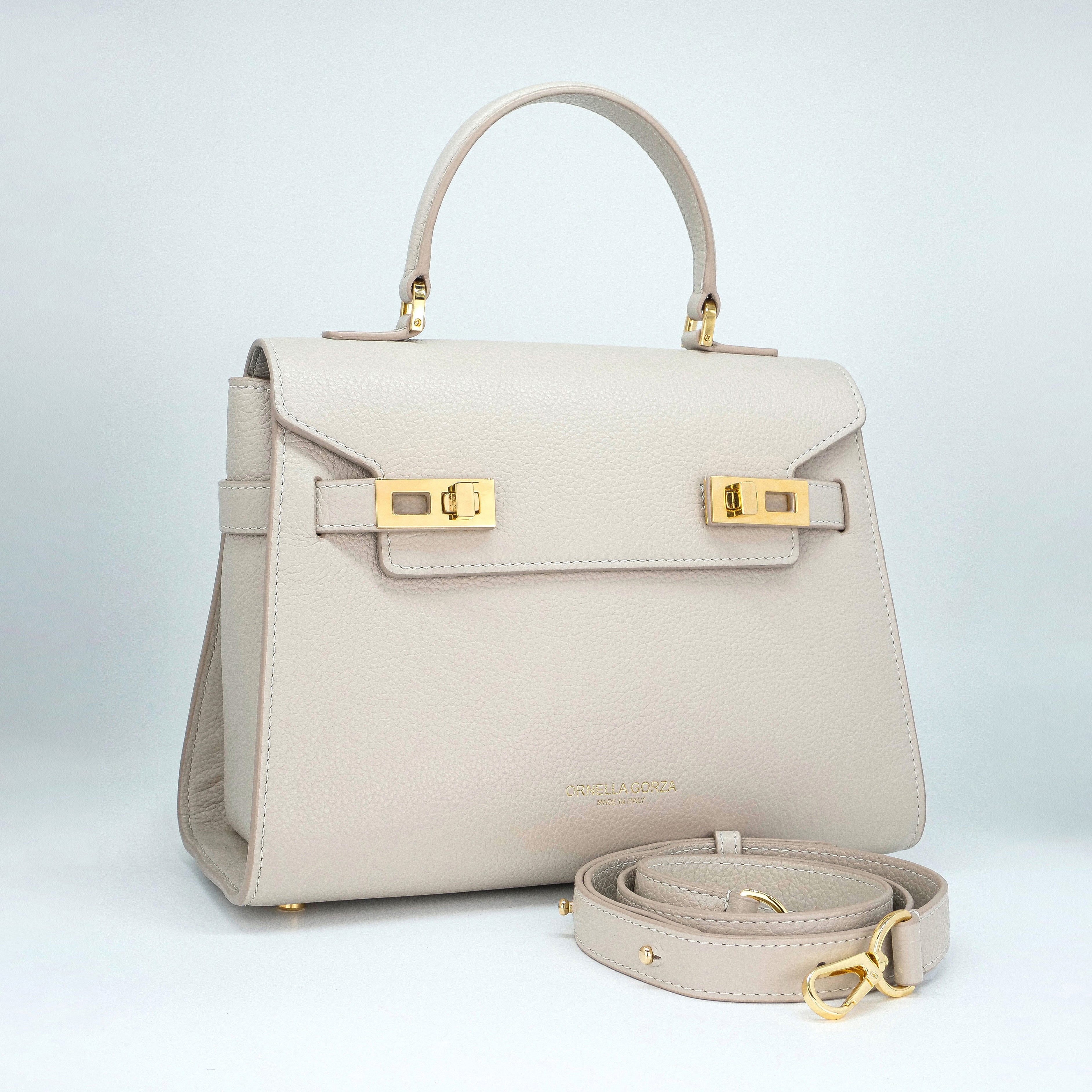 Beige Leather Bag