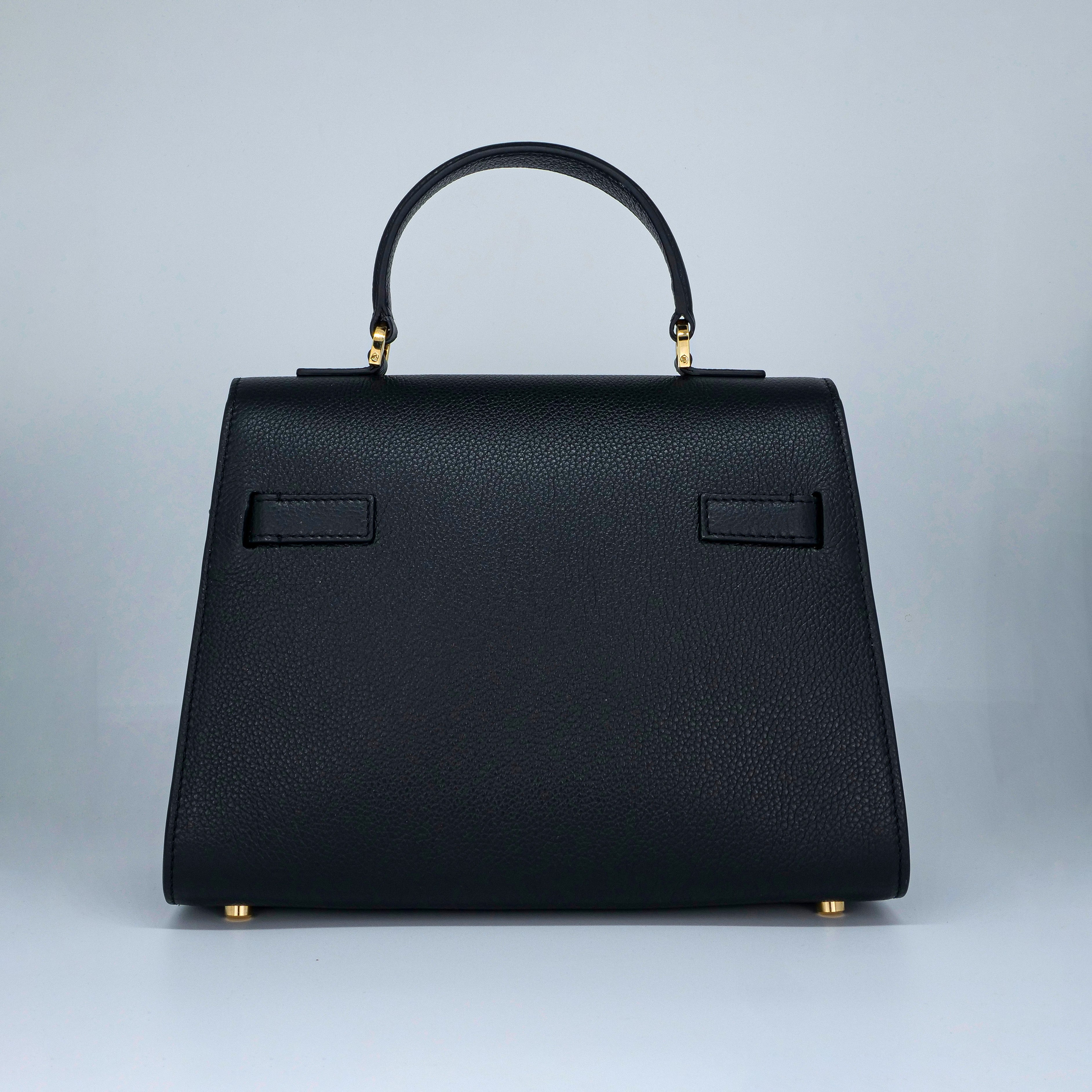 Black Leather Bag back