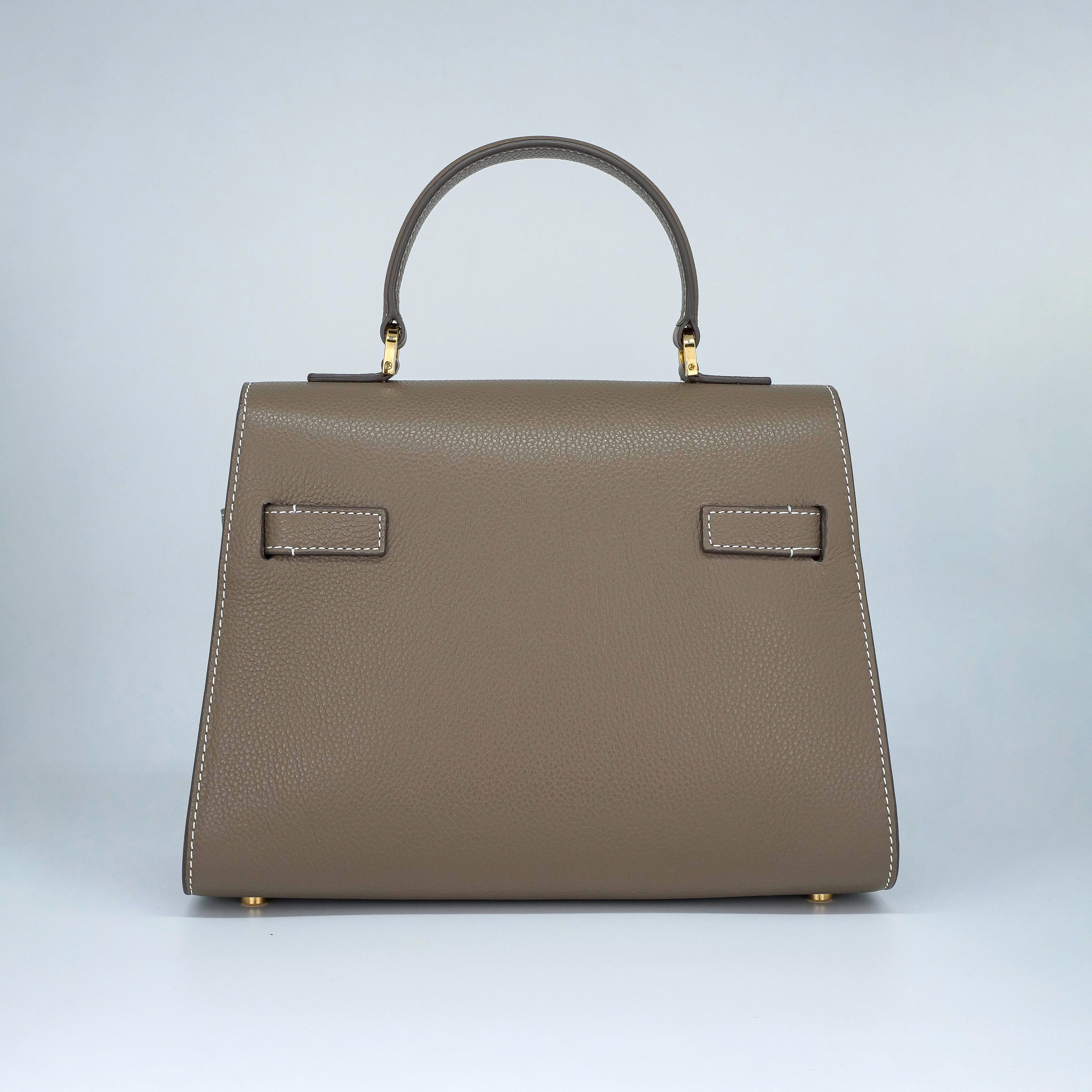 Grey Leather Bag