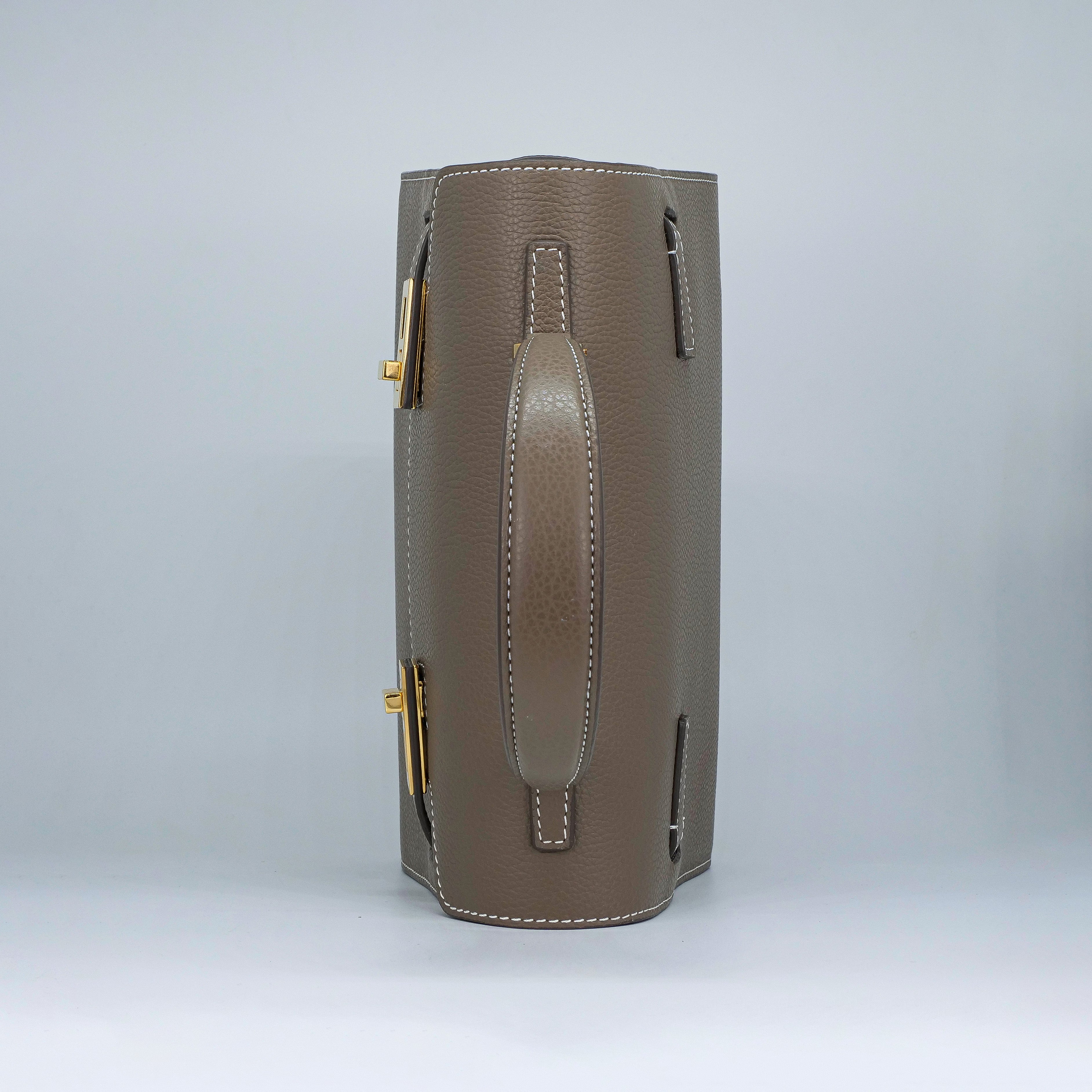 Grey Leather Bag