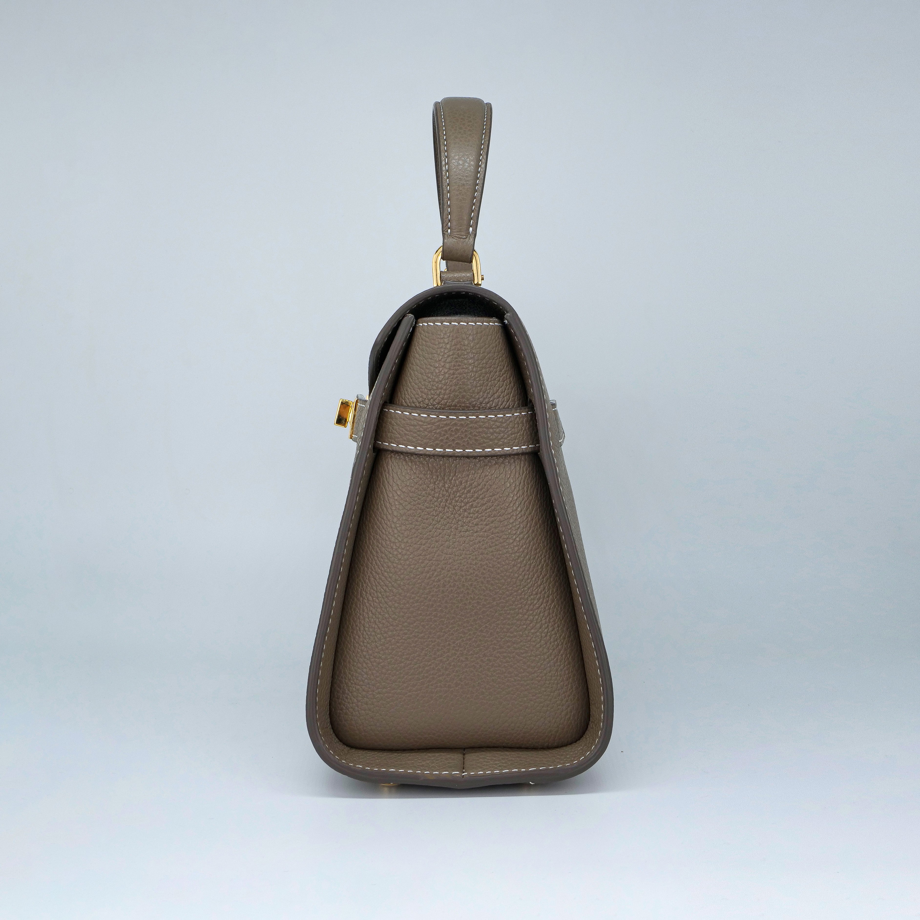 Grey Leather Bag